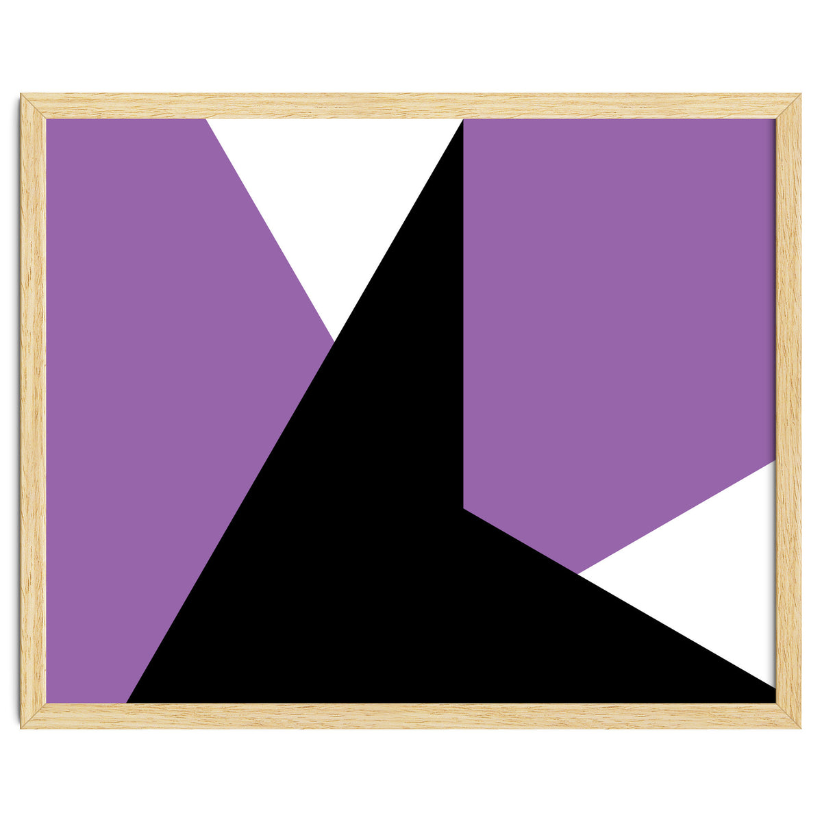 Geometric Shapes No. 64 - purple & black