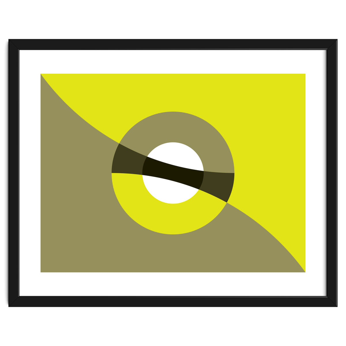 Geometric Shapes No. 44 -  mustard & beige