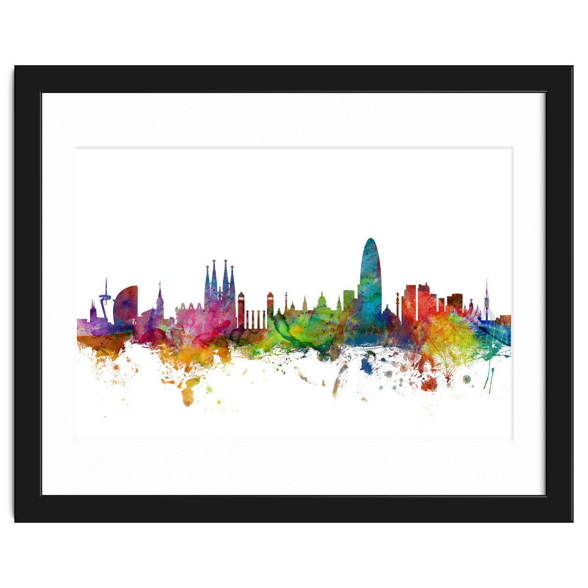 Barcelona Spain Skyline