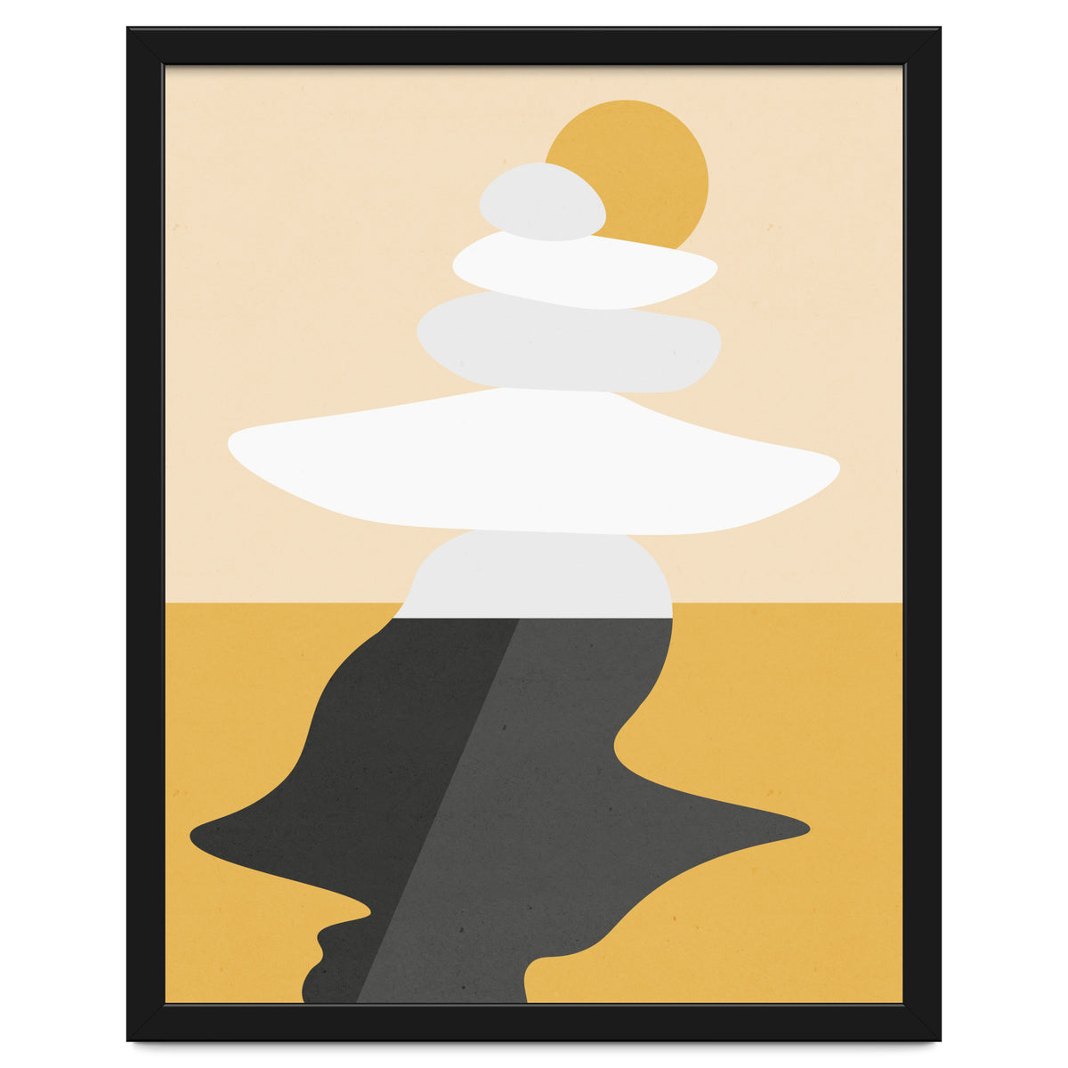 Abstract Cairn - Golden Desert