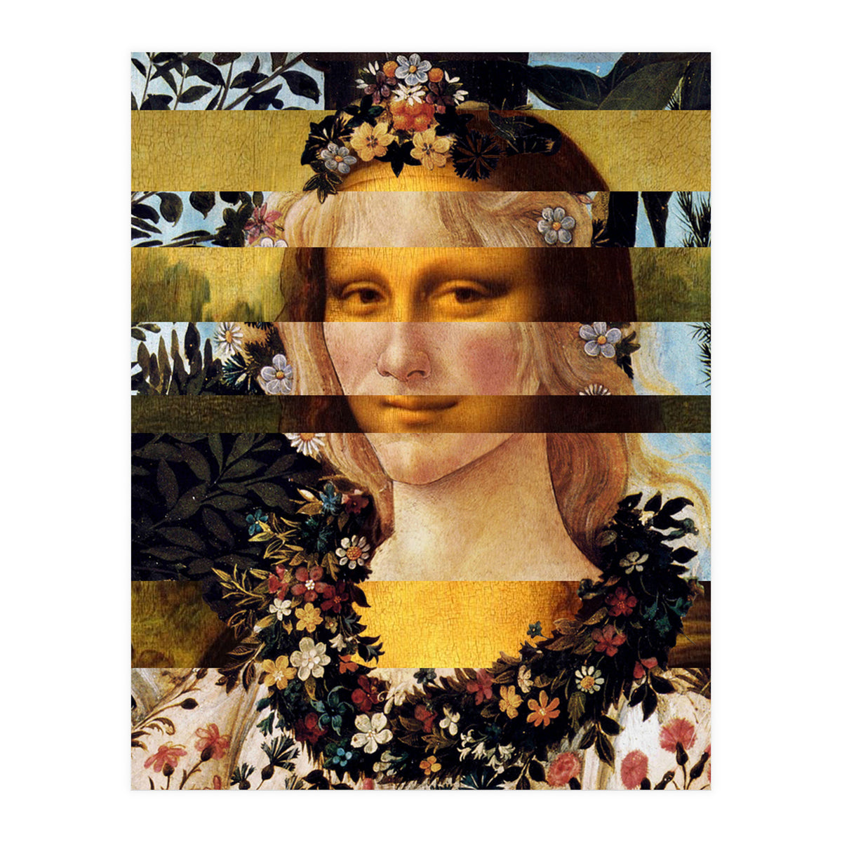 Leonardos Mona Lisa  Botticell (Print Only)