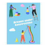 Dreams Under Construction Blue (Print Only) thumbnail