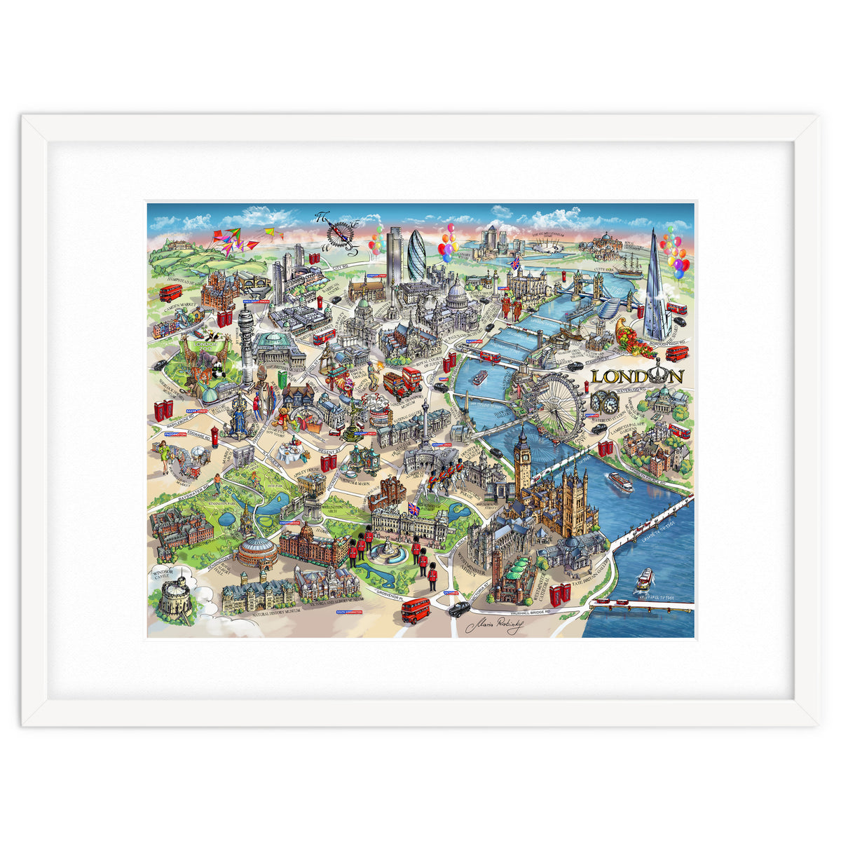 London Map Illustration