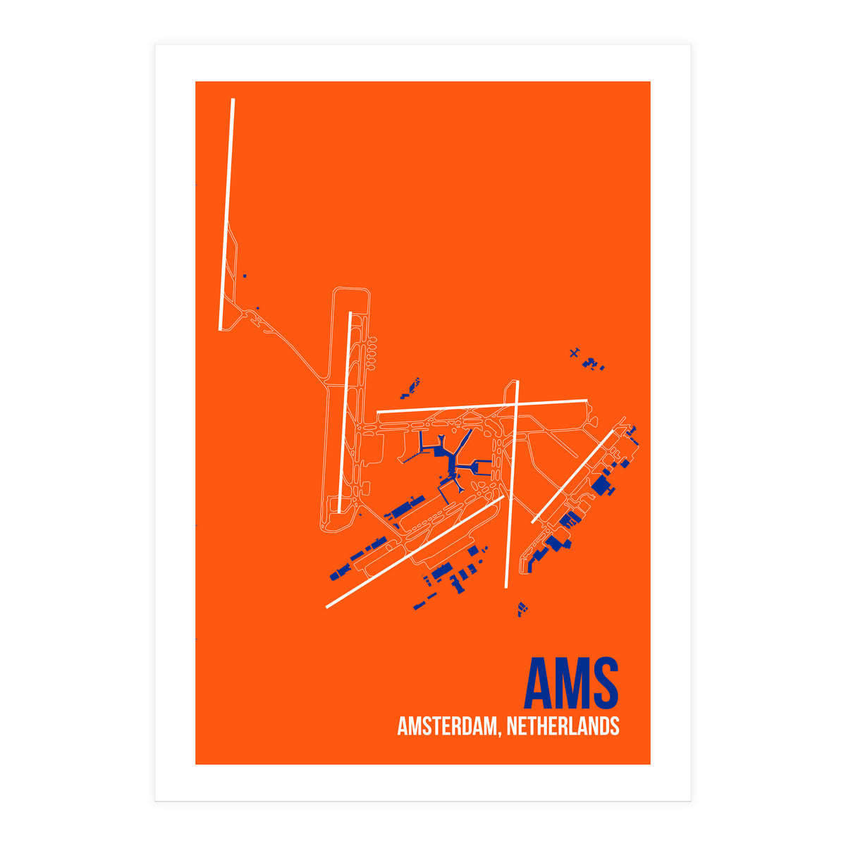 Amsterdam Airport Layout (Print Only)