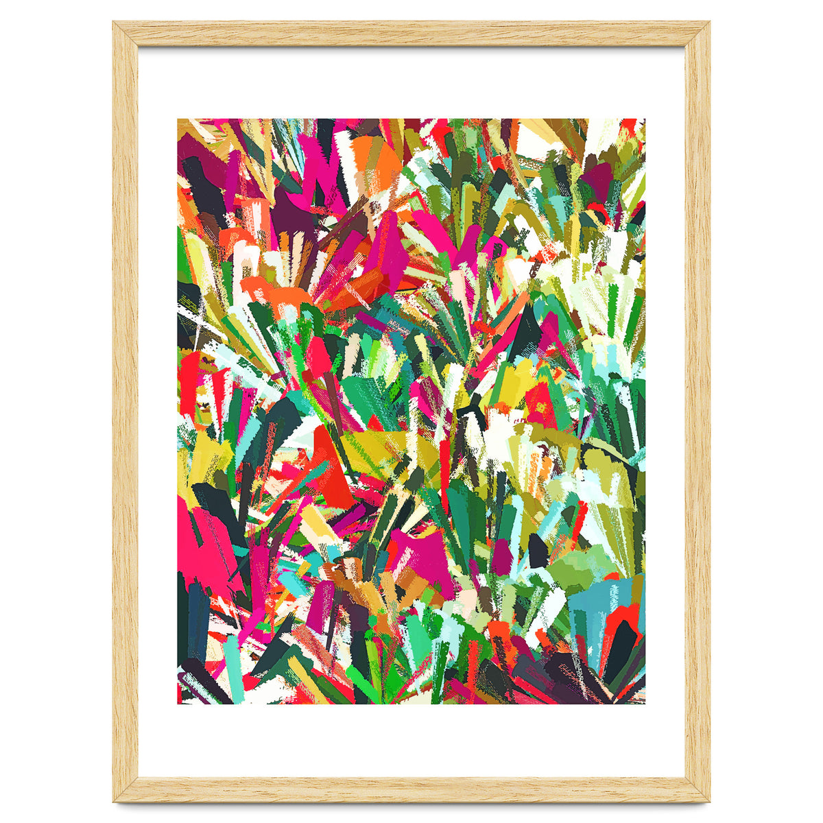 Sparks of Emotions, Abstract Eclectic Colorful Expression Painting, Pop of Color Modern Bohemian Illustration