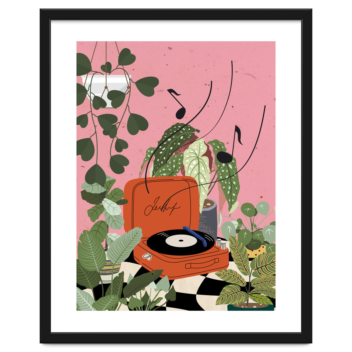 Vinyl Record Player in My Garden