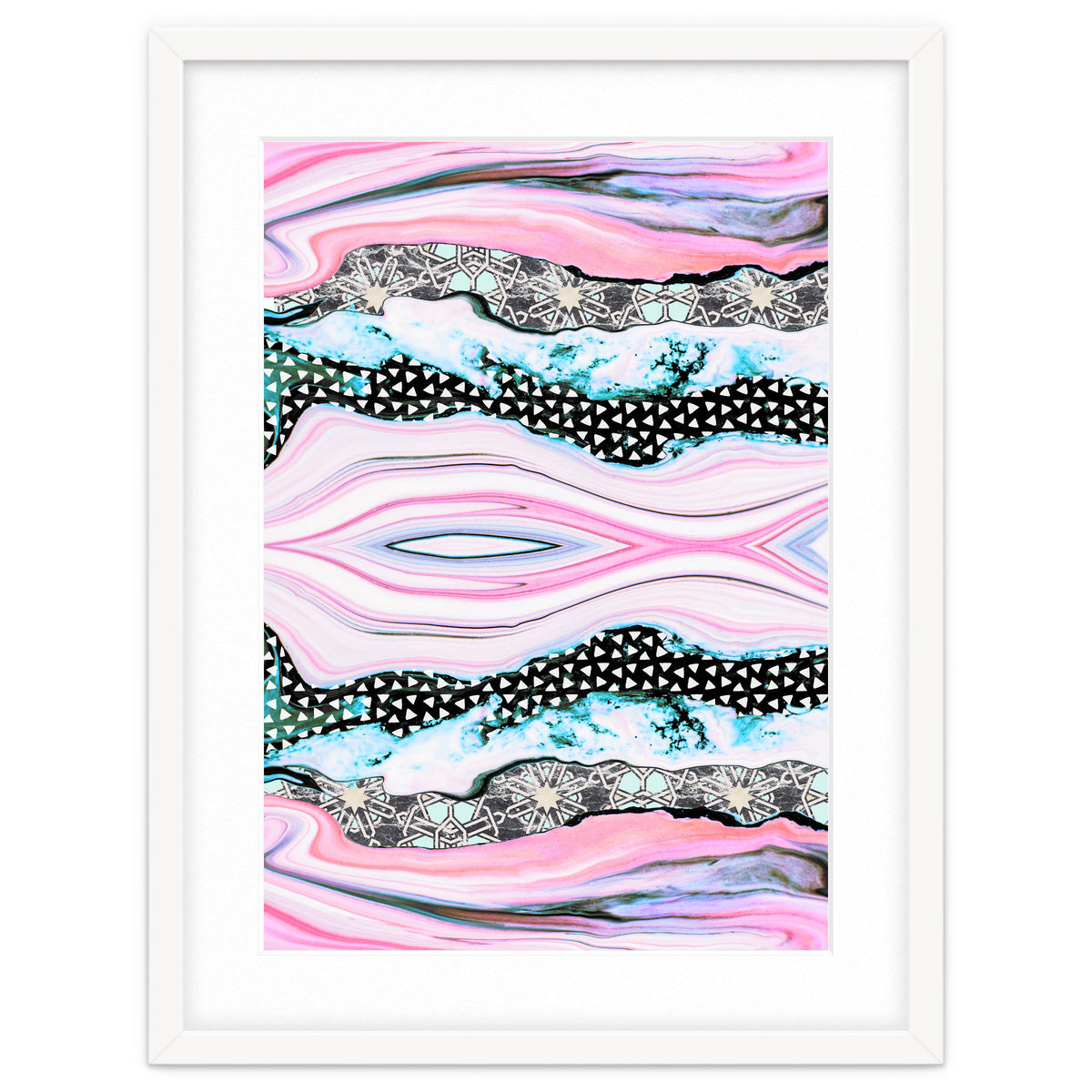 Abstract shapes of marble and patterns