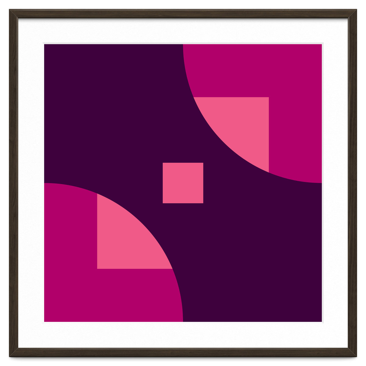 Geometric Shapes No. 1 - purple & pink squares