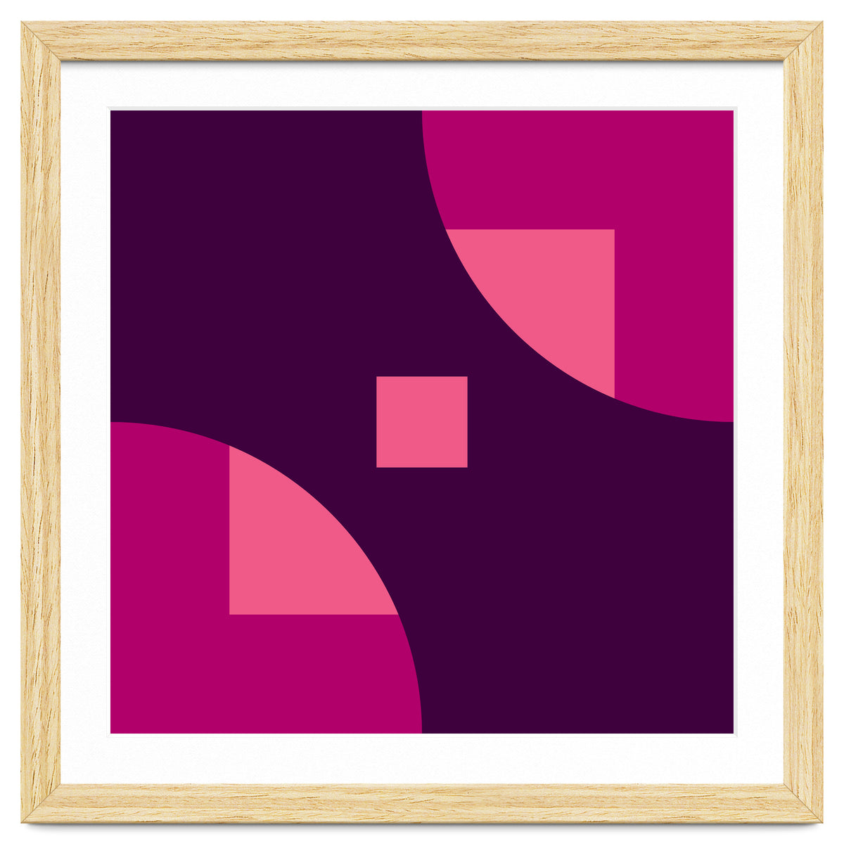 Geometric Shapes No. 1 - purple & pink squares