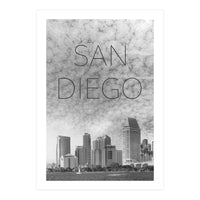 SAN DIEGO Skyline | Text (Print Only)