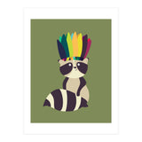 Indian Raccoon (Print Only) thumbnail
