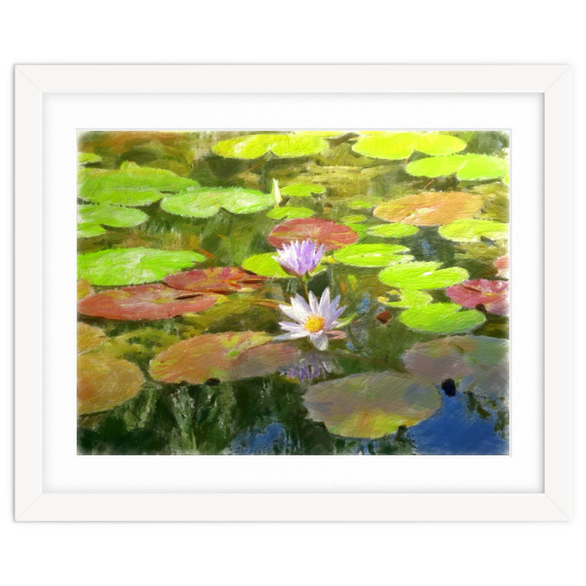 Floating in the water