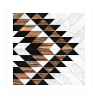 Urban Tribal Pattern No.9 - Concrete and Wood (Print Only)