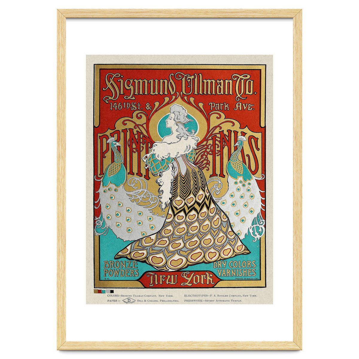 Sigmund Ullman Bronze Powders Advertisement (With Peacocks)