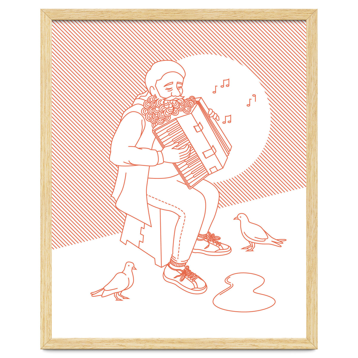 "For Love Not Money" in Orange