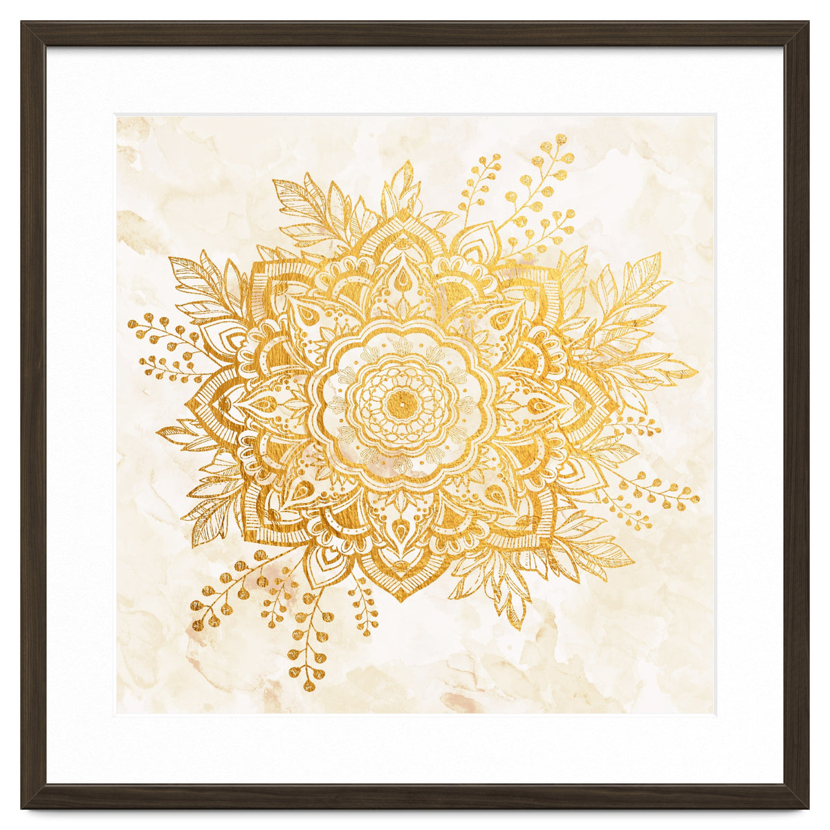 Queen Starring of Mandala-Gold Sunflower II