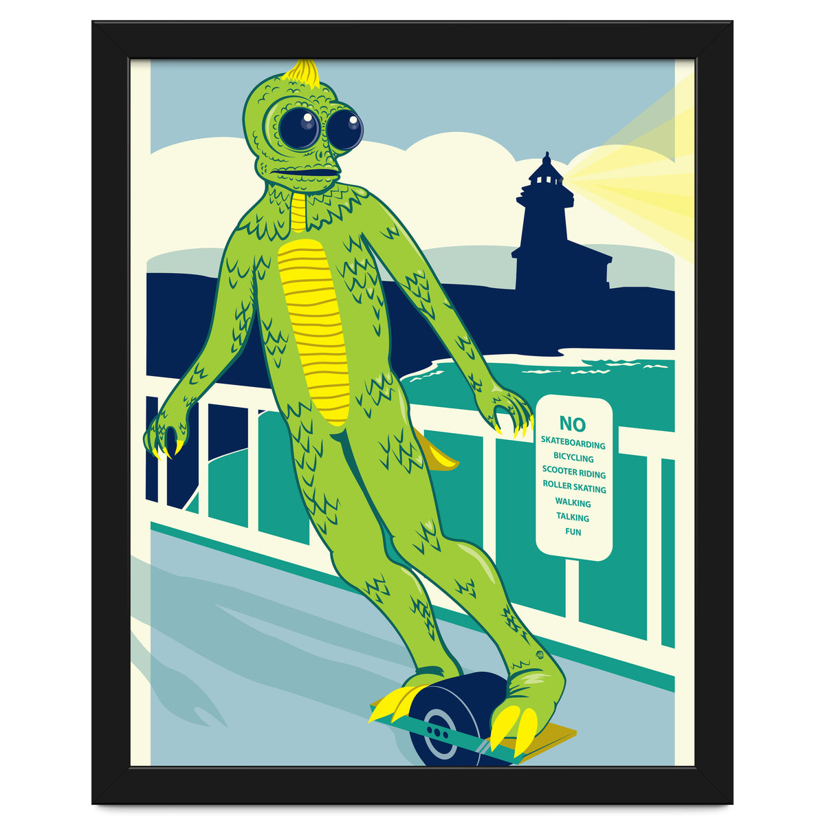 Sleezstak riding One Wheel