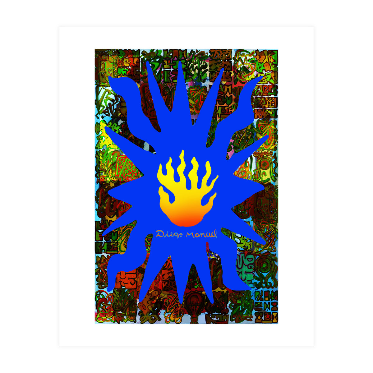 Fuego Y Graffiti 64 (Print Only)