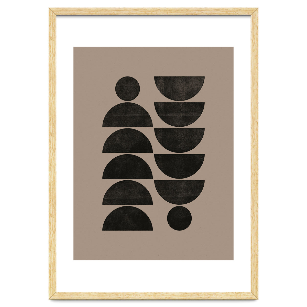 Mid-Century Modern No.30 - Woodblock Print