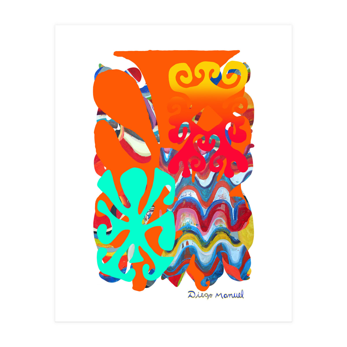 Pop Abstract Asimetrico 6 Copia (Print Only)