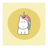 Kawaii Cute Unicorn (Print Only) thumbnail
