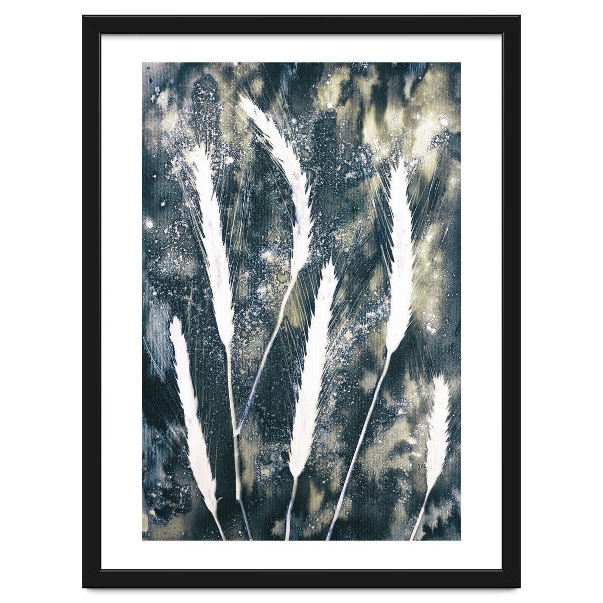 Indigo Blue Botanical Leaves No. 15