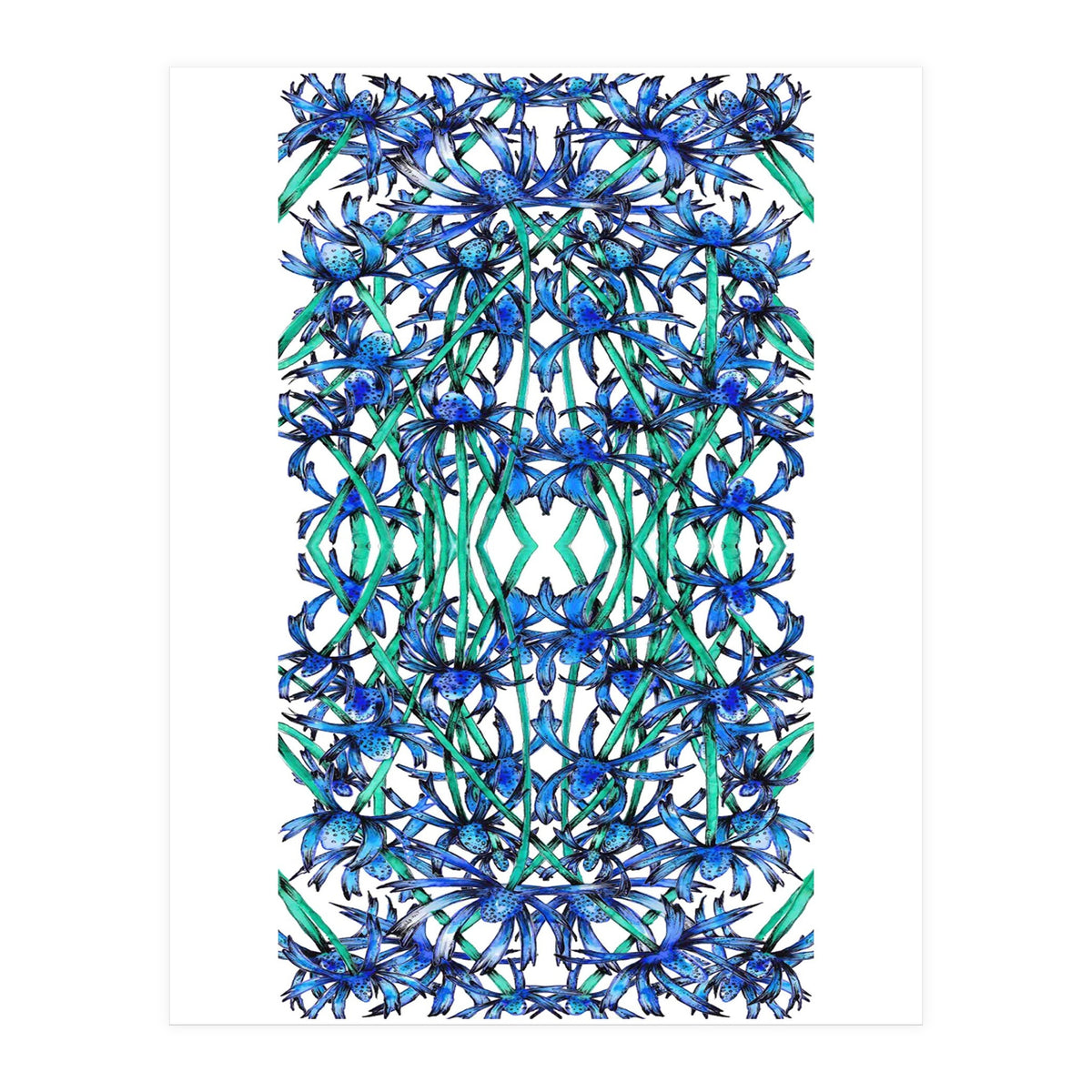 Blue Wildflowers  (Print Only)