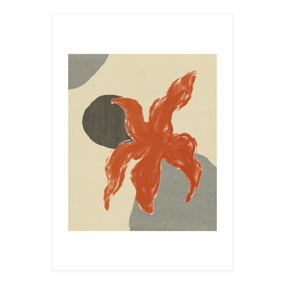 Wobbly Sea Star On Rocks \\ Abstract Composition (Print Only)