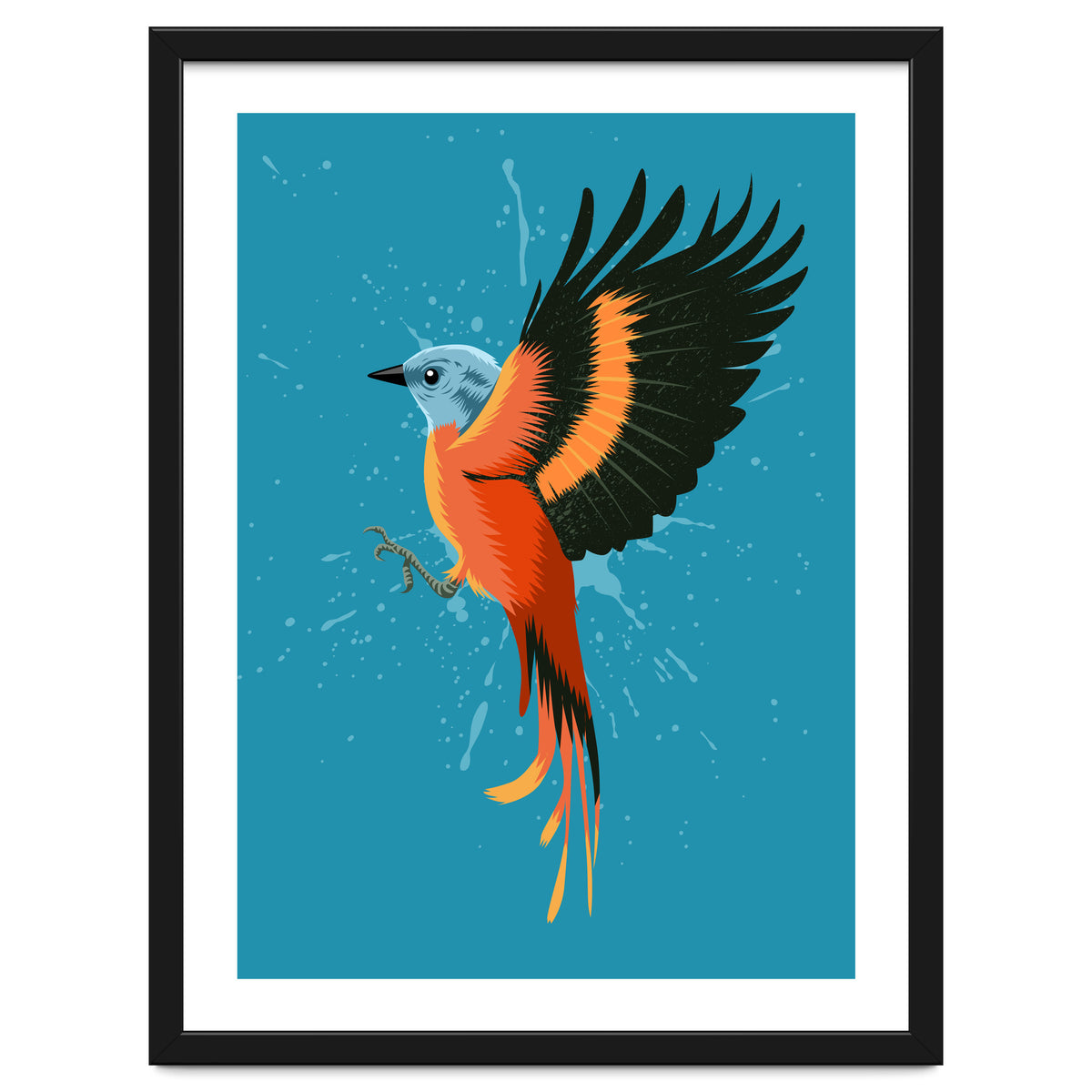 Tropical flying bird