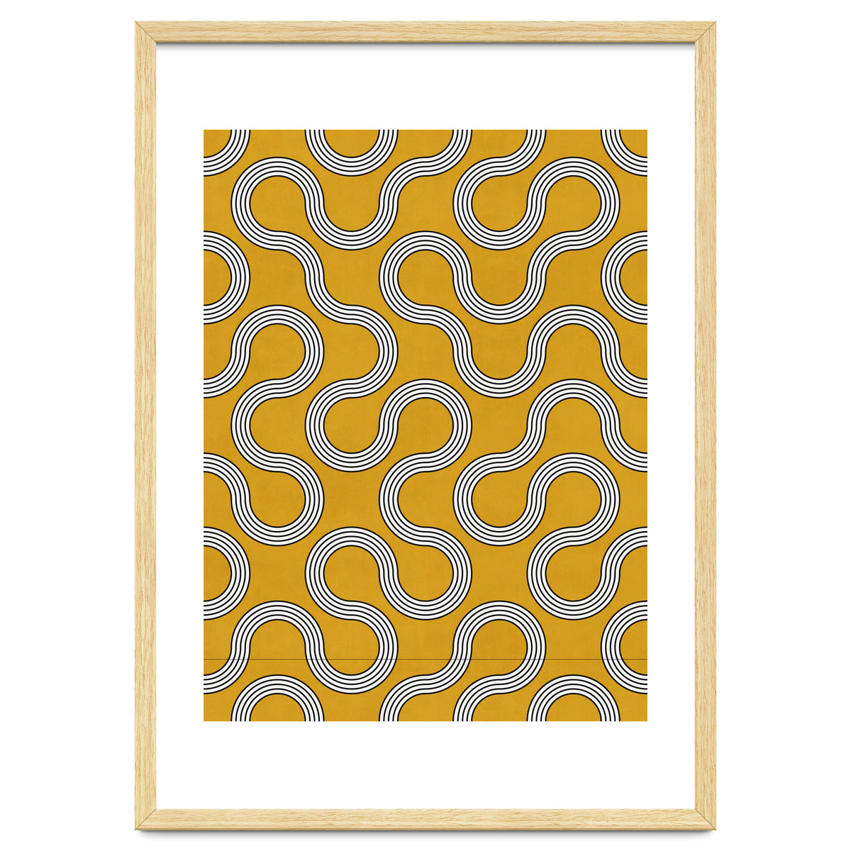 My Favorite Geometric Patterns No.31 - Mustard Yellow
