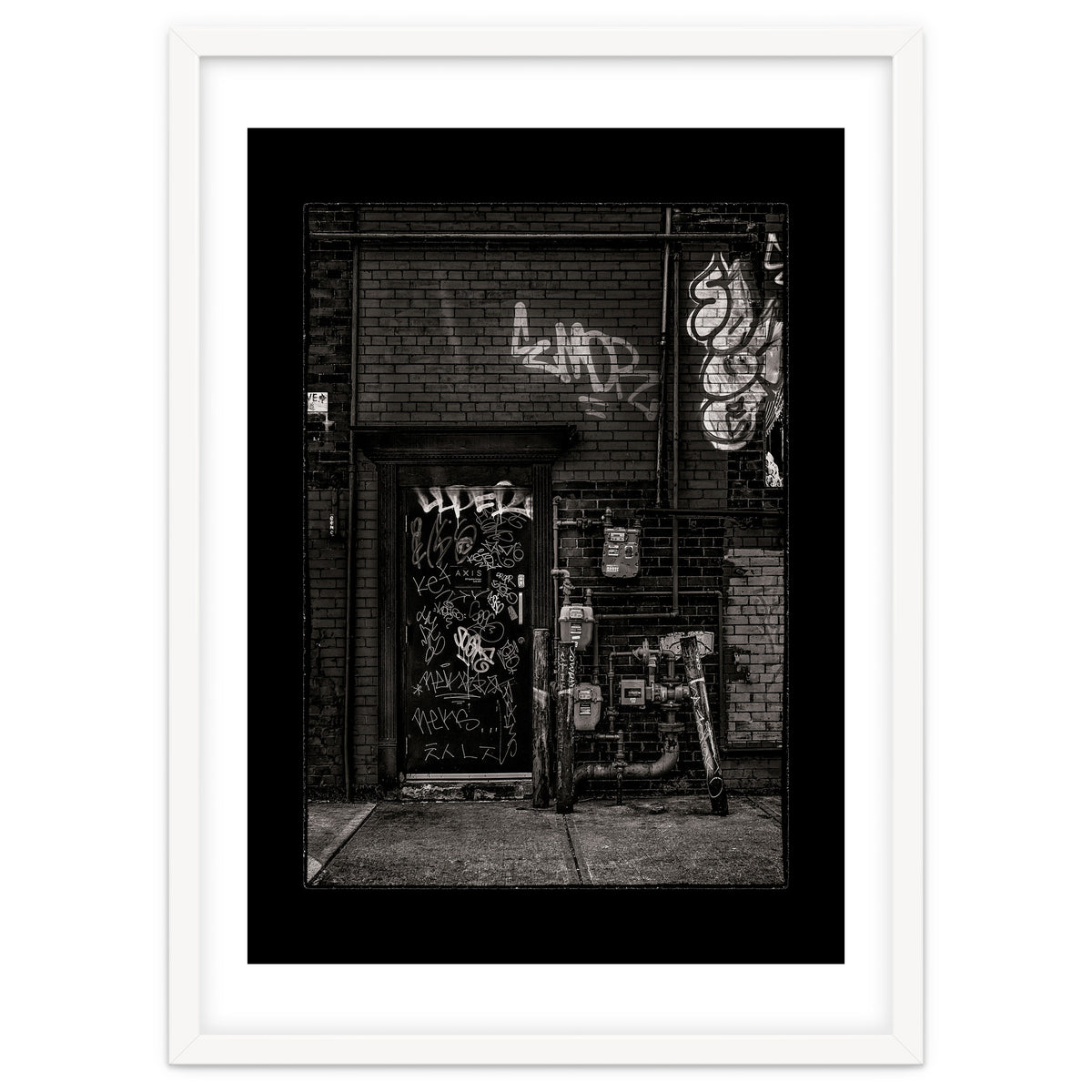 Alleyway Pipes No 4 with Border