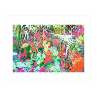 Find Me Where The Tropical Things Are | Jungle Botanical Palm Colorful Painting (Print Only)