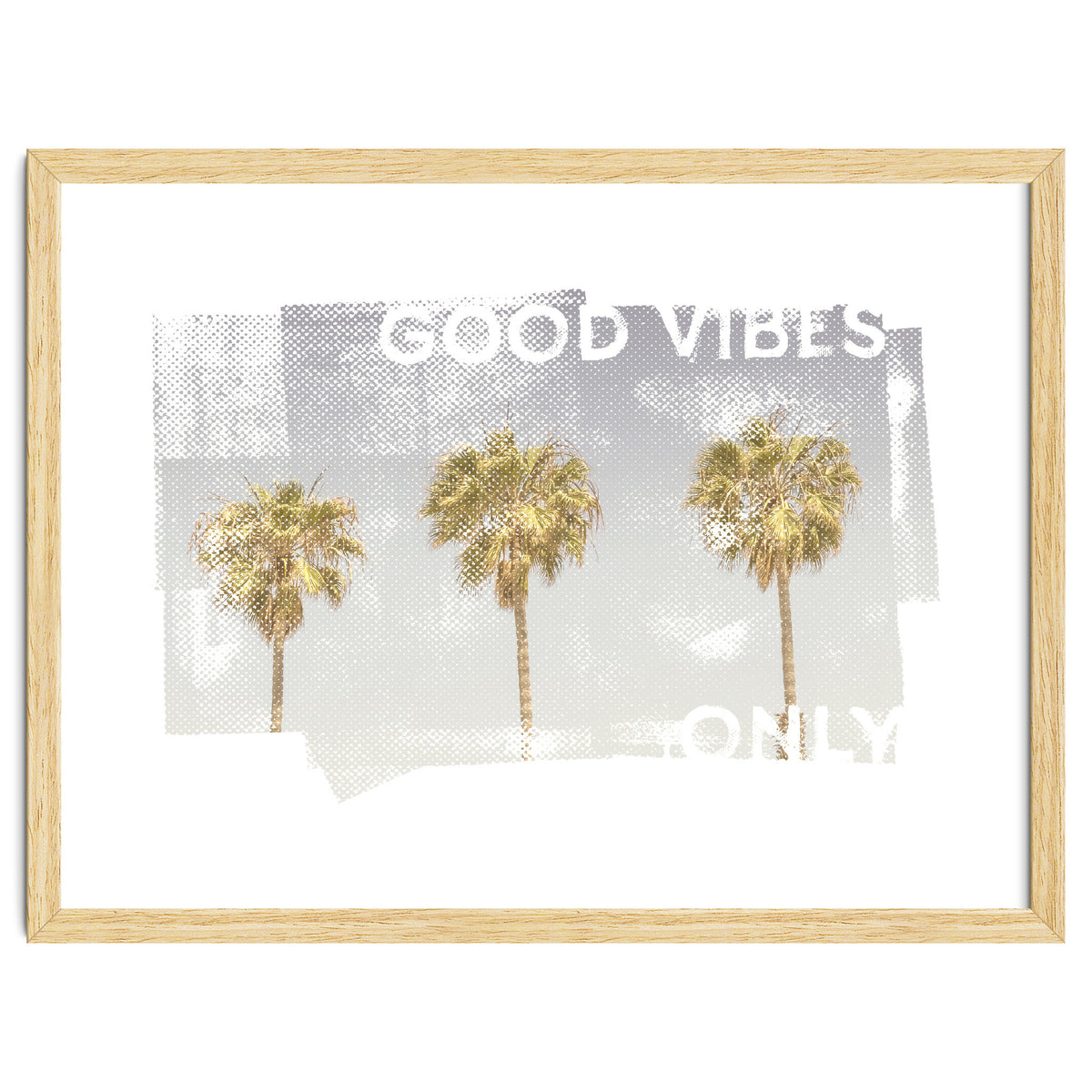 Vintage palm trees | good vibes only