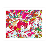 Abstract Emotion, Modern Contemporary Shapes, digital Painting, Eclectic Pop of Color Bohemian Illustration (Print Only) thumbnail