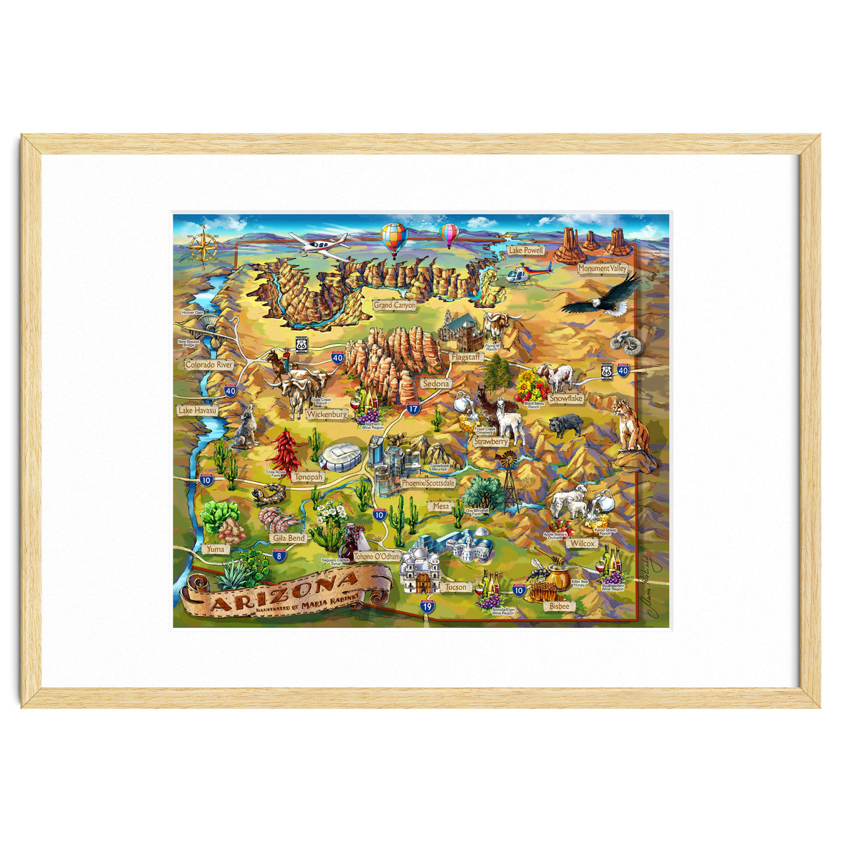 Arizona Illustrated Map