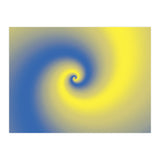 Yellow & Blue Abstract  (Print Only) thumbnail