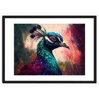 Peacock Bright Modern Painting
