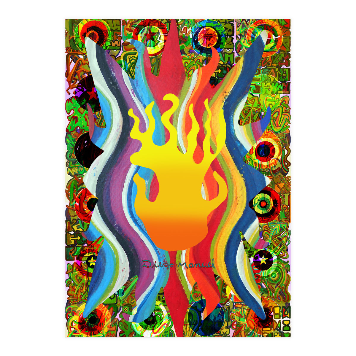 Fuego Y Graffiti 8 (Print Only)