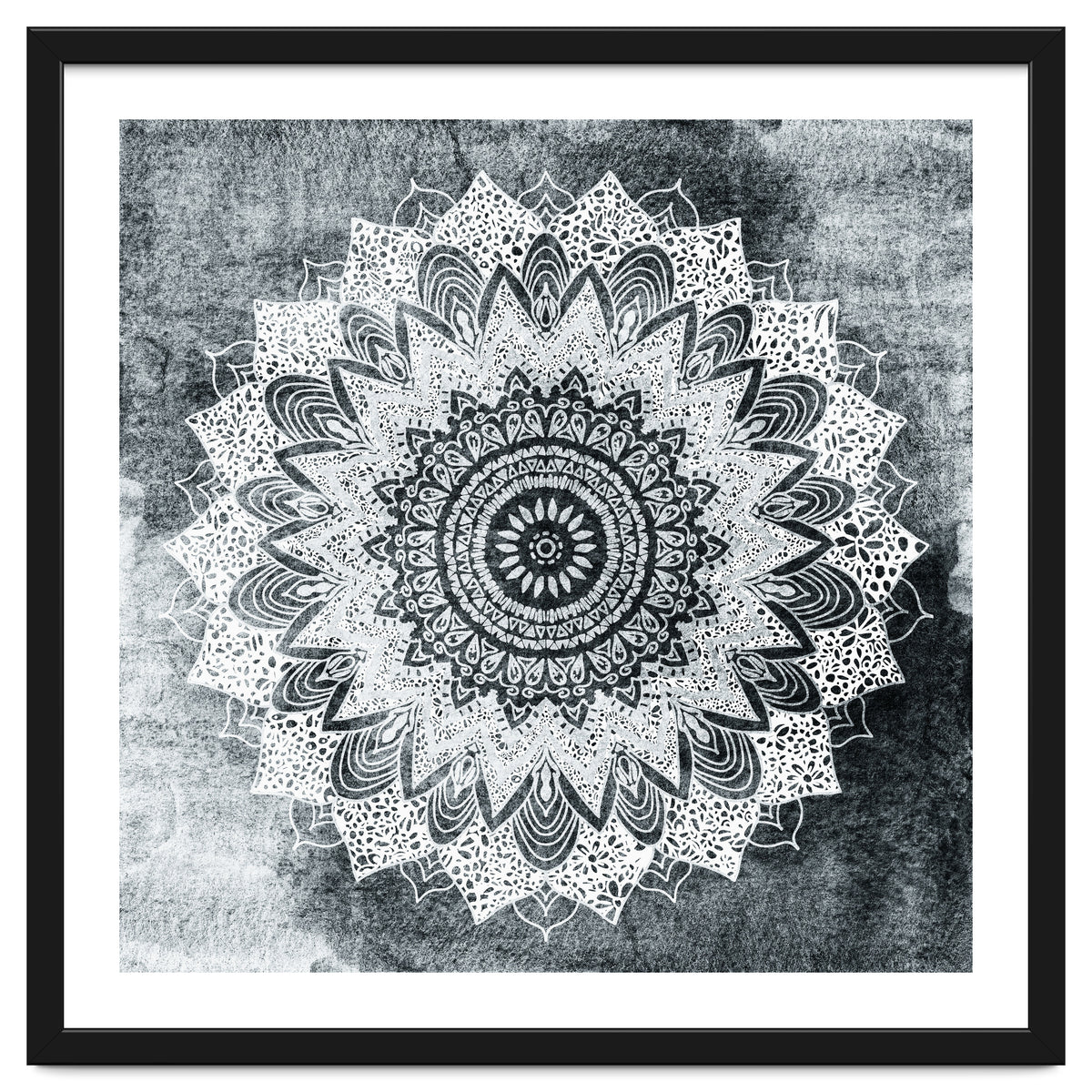 Bohochic Mandala In Gray