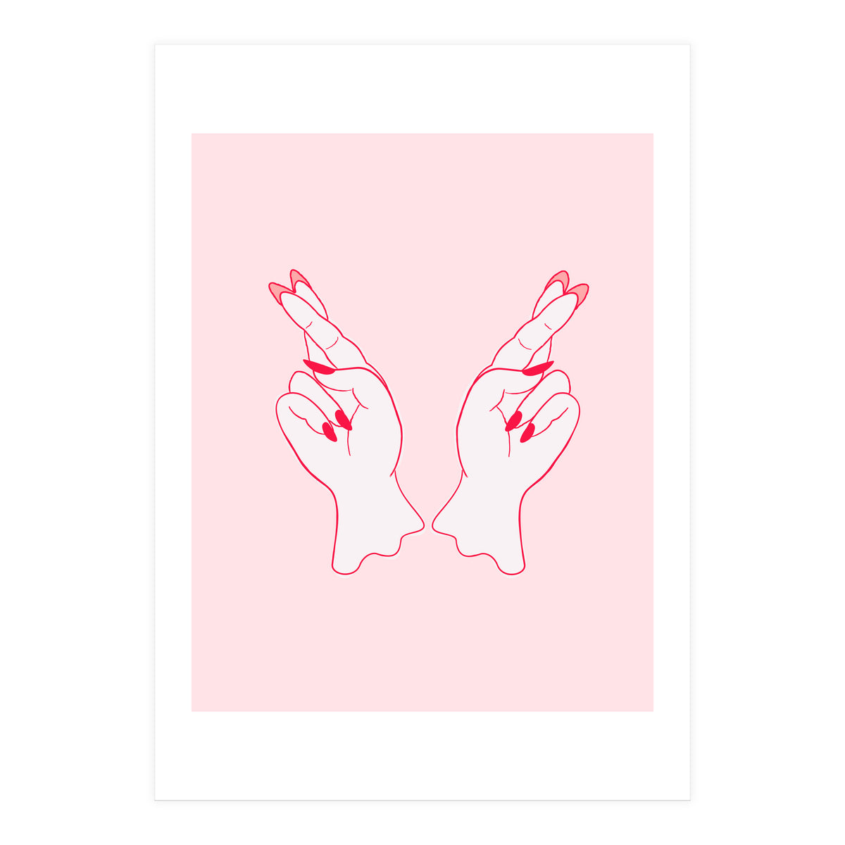 Fingers crossed (Print Only)