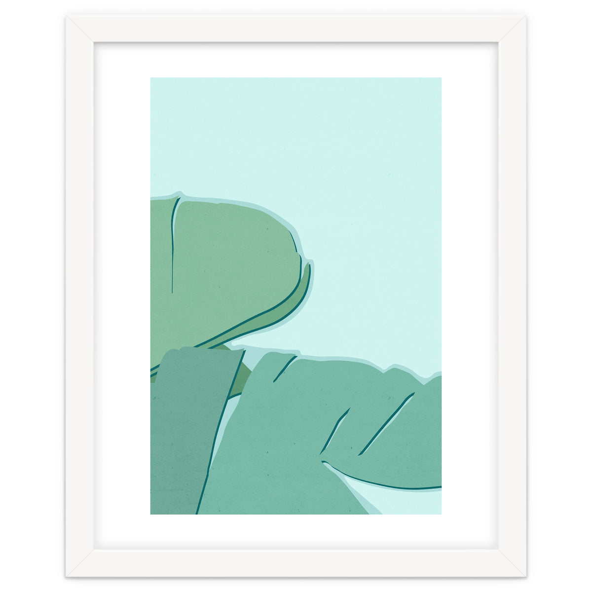 Abstract Banana Leaves Two - Greener Eden