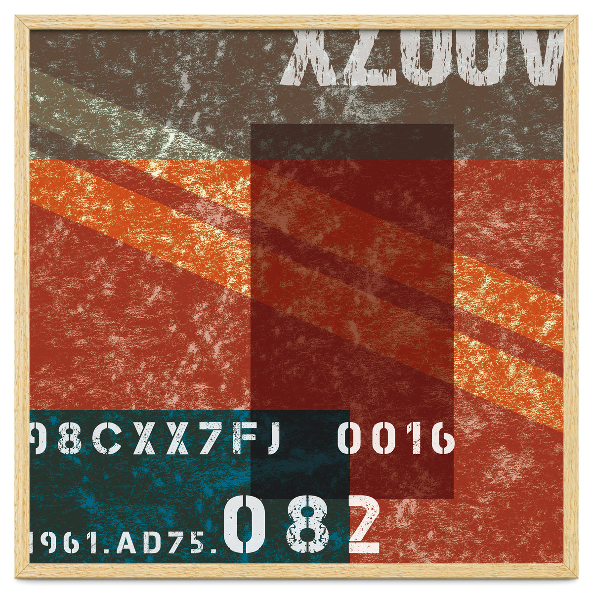 Abstract Industrial Red