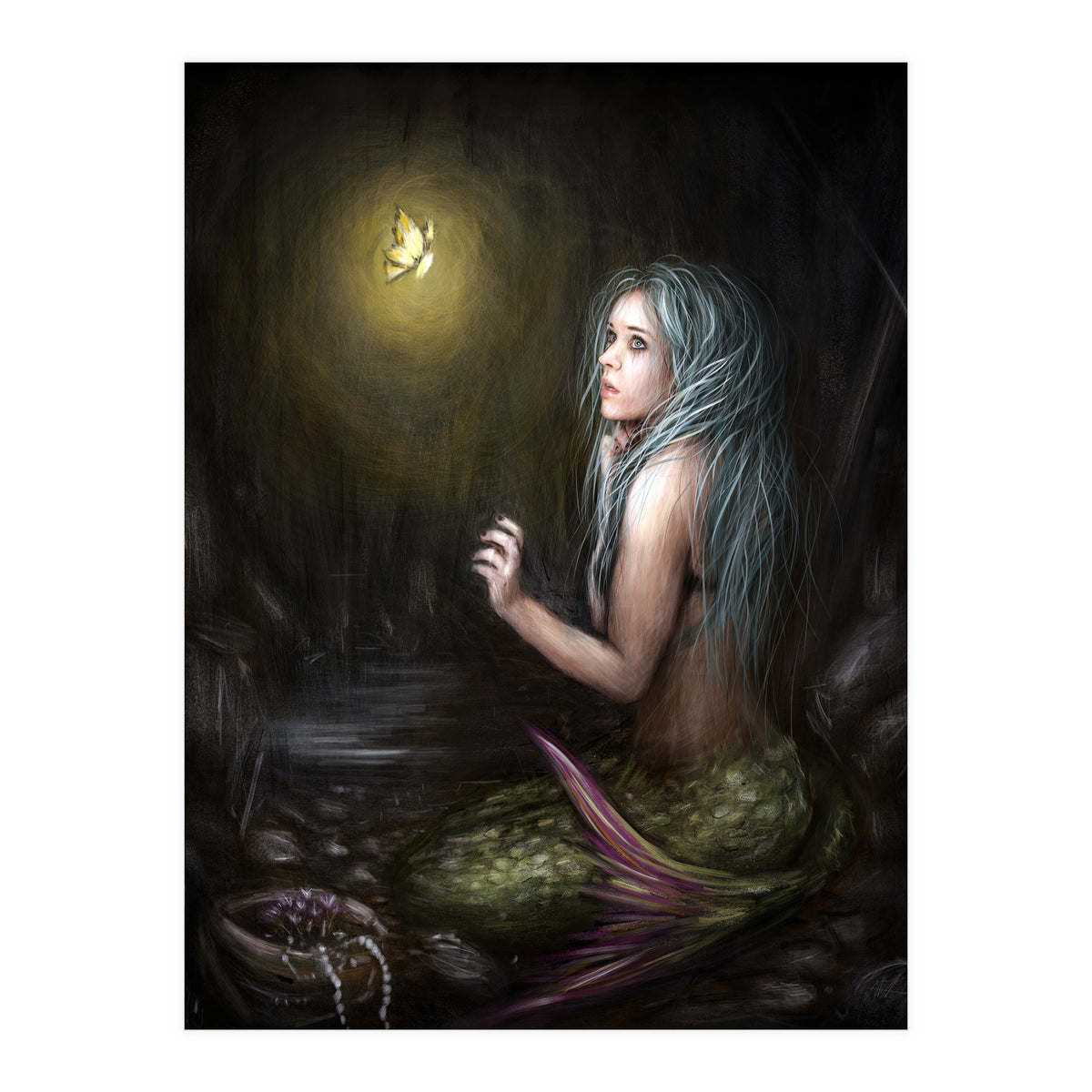 Mermaid In The Dark (Print Only)
