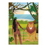 Boho Girl with Lion (Print Only) thumbnail