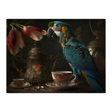 Parrot with a Tea Cup and Teapot (Print Only) thumbnail
