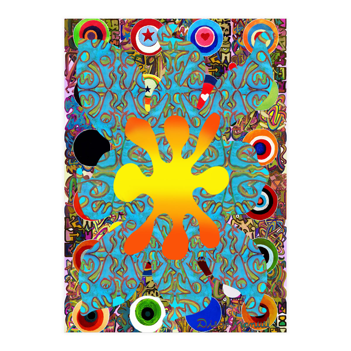 Fuego Y Graffiti 75 (Print Only)