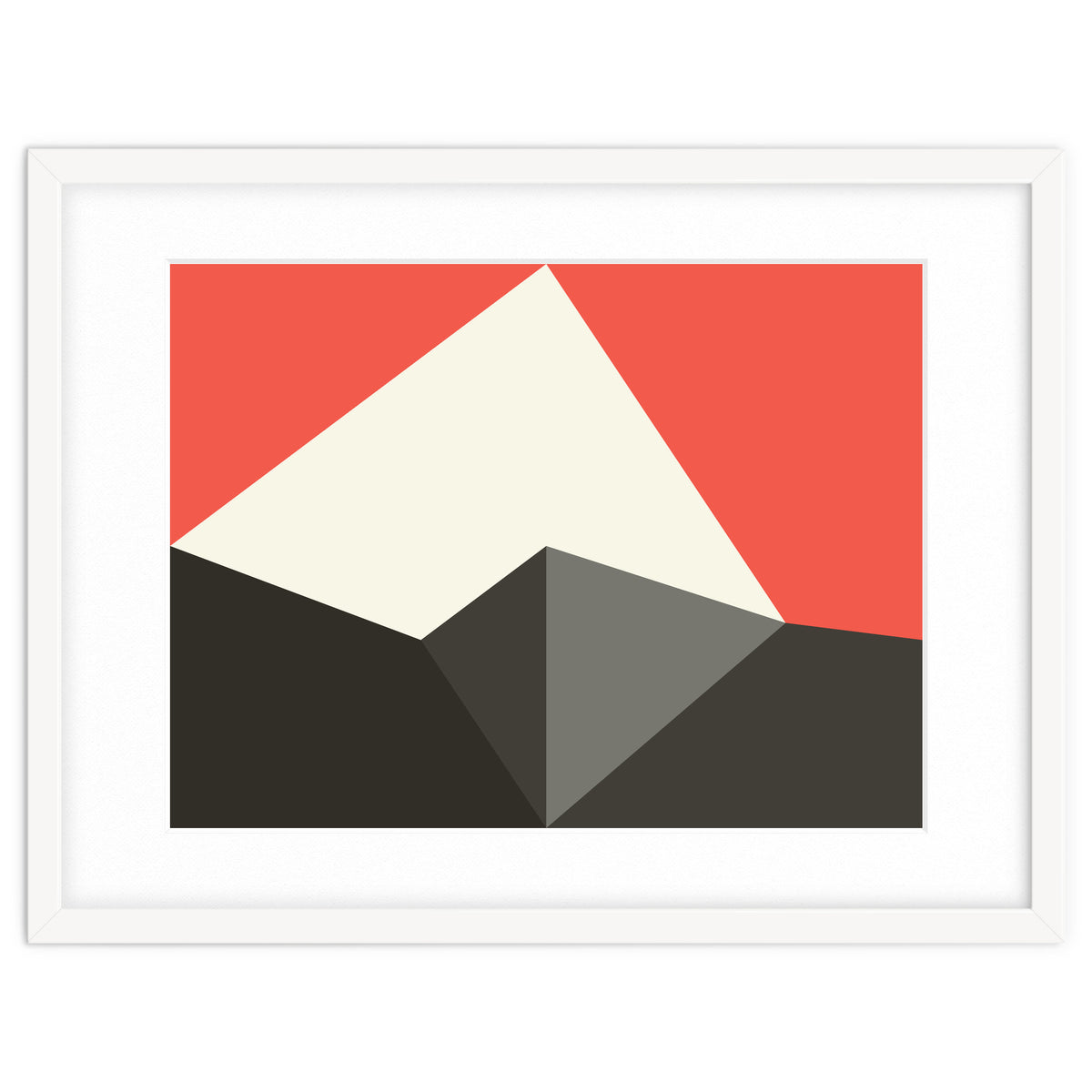 Geometric Shapes No. 77 - pink & grey