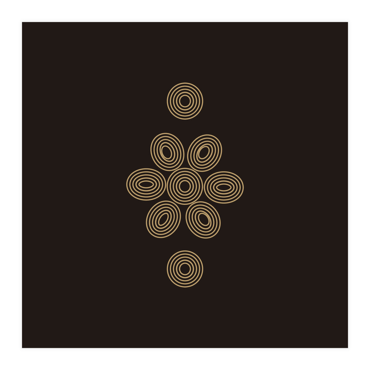 Geometric flower | minimal lines (Print Only)