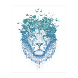 Floral Lion (Print Only) thumbnail