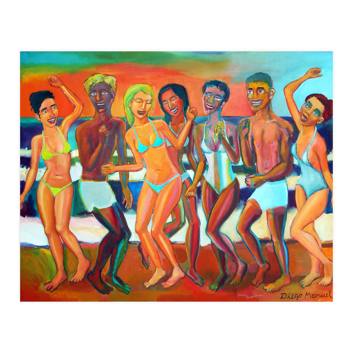 Fiesta En La Playa 7 (Print Only)